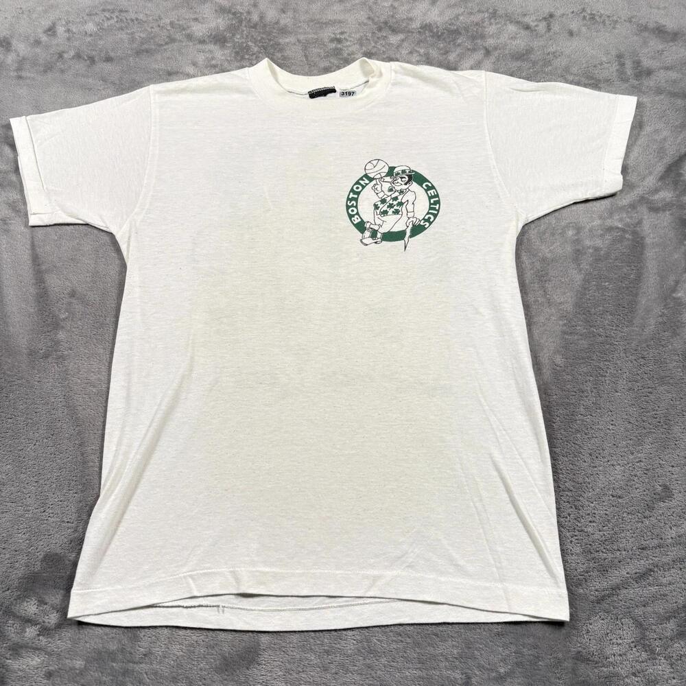 90S Boston Celtics  Basketball Best Six Pack T-Shirt Mens  White